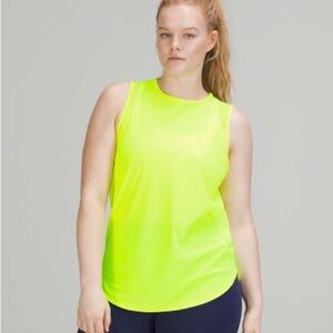 Lululemon Sculpt Tank Top - highlighter yellow - Size 4